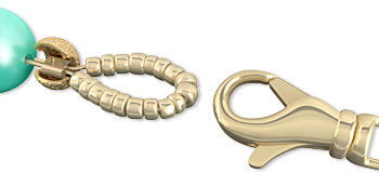 lobster claw clasp and beaded loop